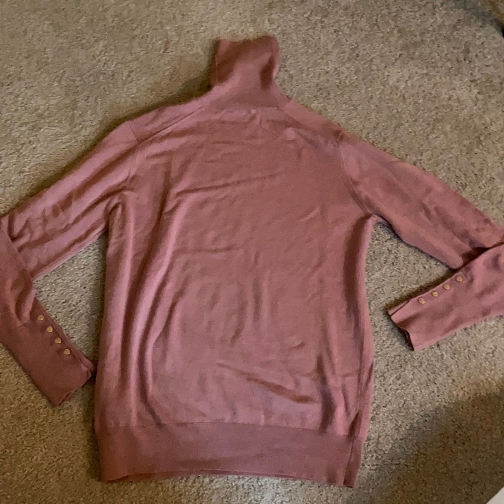 Zara botton sleeve turtleneck sweater